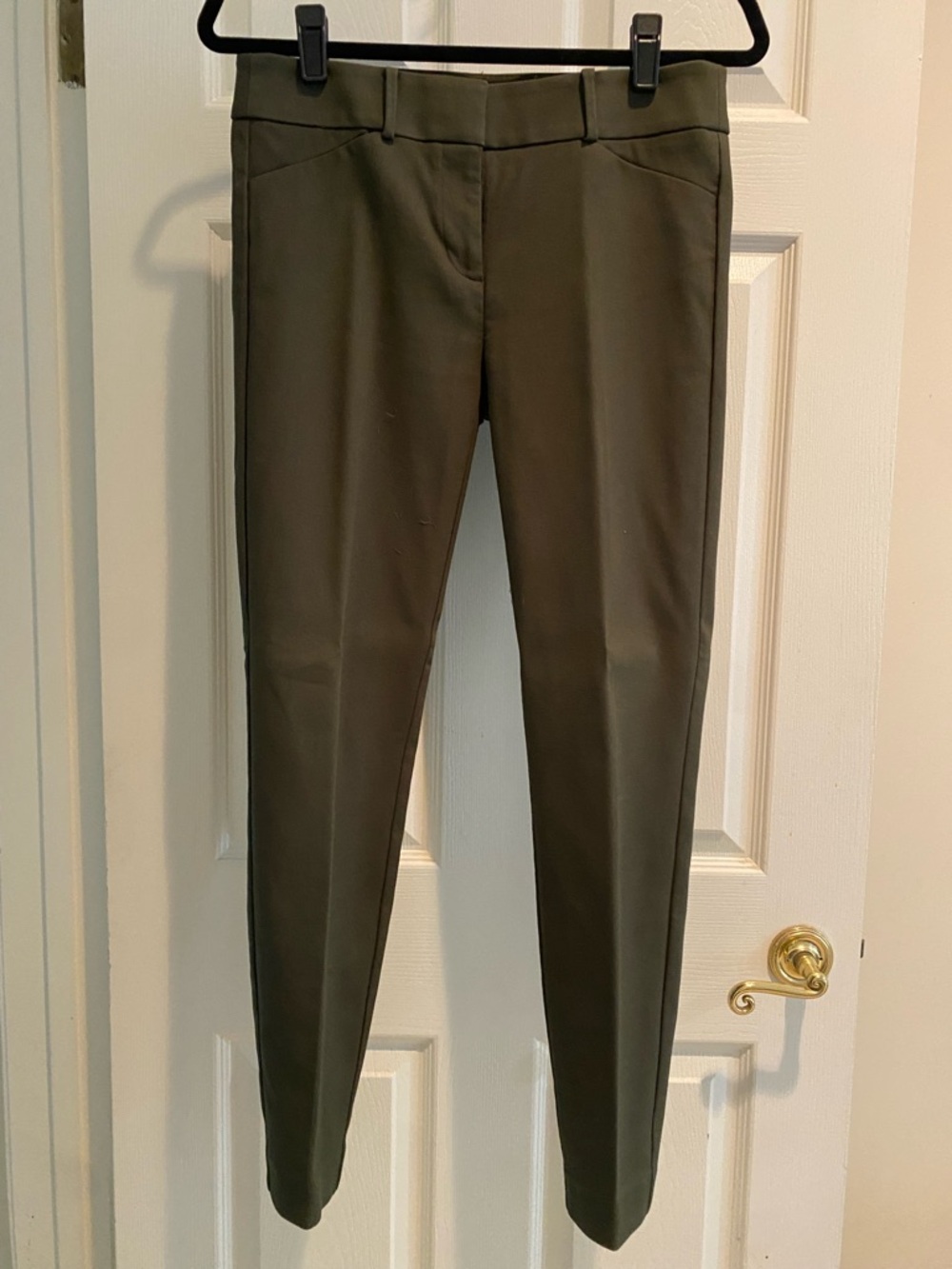 LOFT Olive Green Skinny Ponte Pants